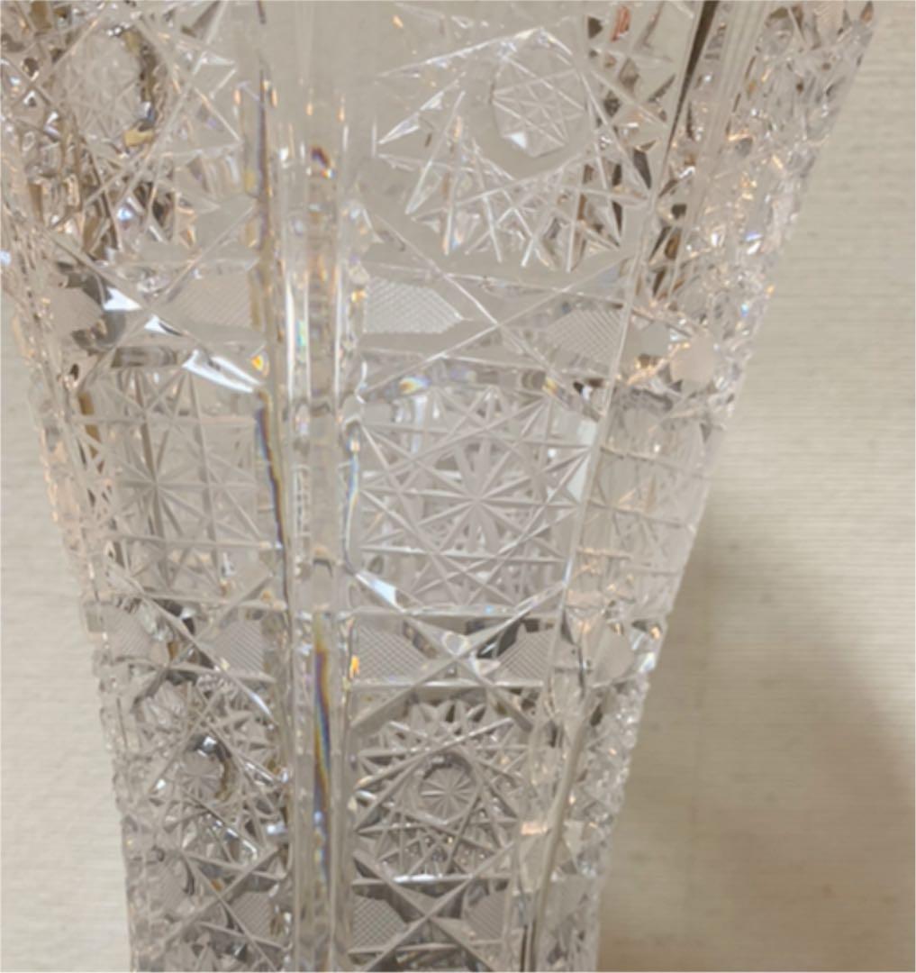 ボヘミアクリスタル 花瓶 大 2024 M*A様 ボヘミアンクリスタルの大型