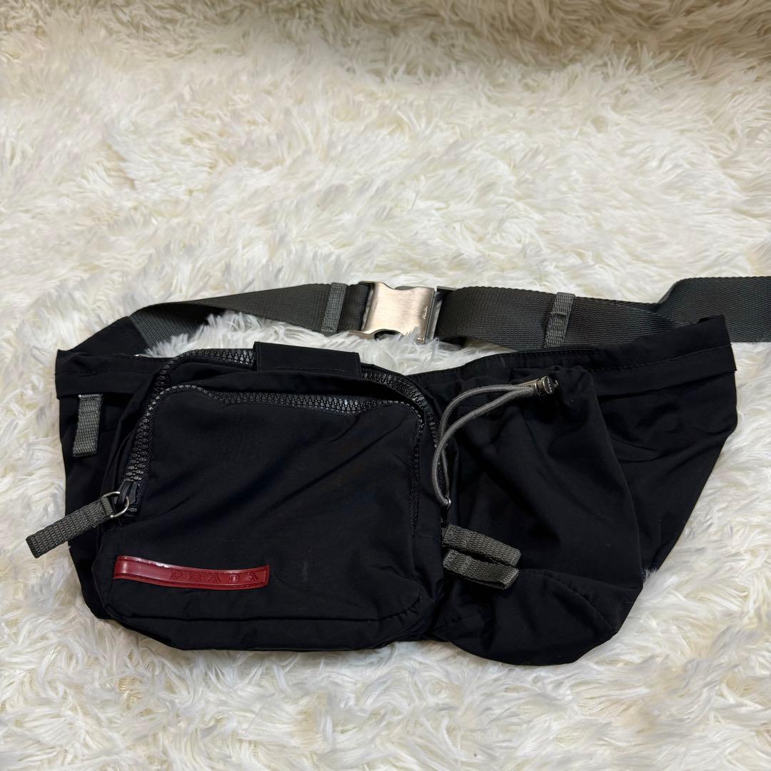 【激レア】　PRADA プラダスポーツ　ボディバッグ　ナイロン　ブラック