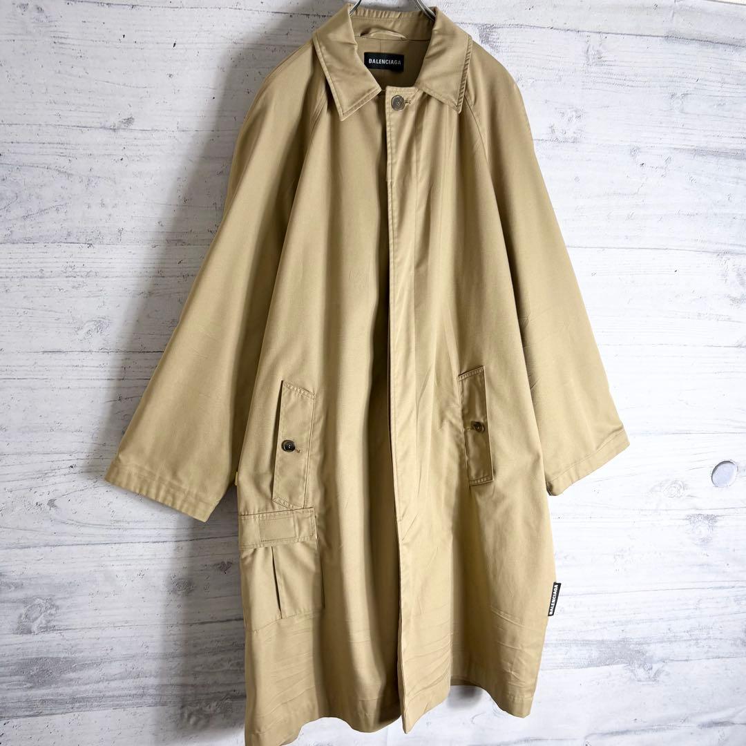 BALENCIAGA オーバーサイズ ステンカラーコート 44 厚手