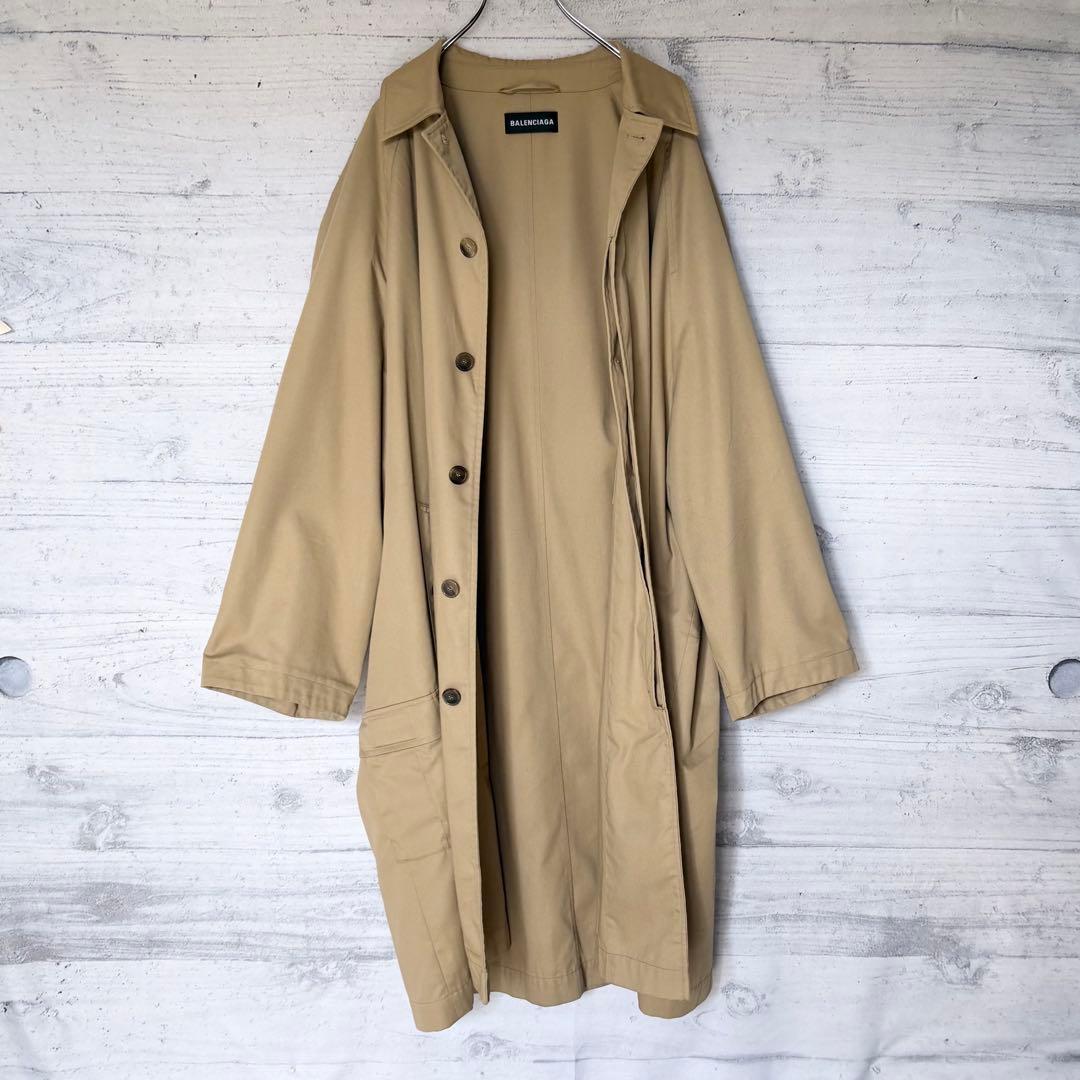 BALENCIAGA オーバーサイズ ステンカラーコート 44 厚手