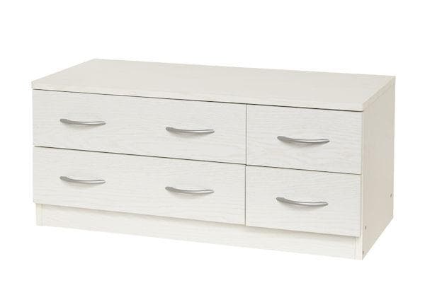 衣類収納ローチェスト幅89.5 ホワイトオーク系 タンス １人暮らし（1174）