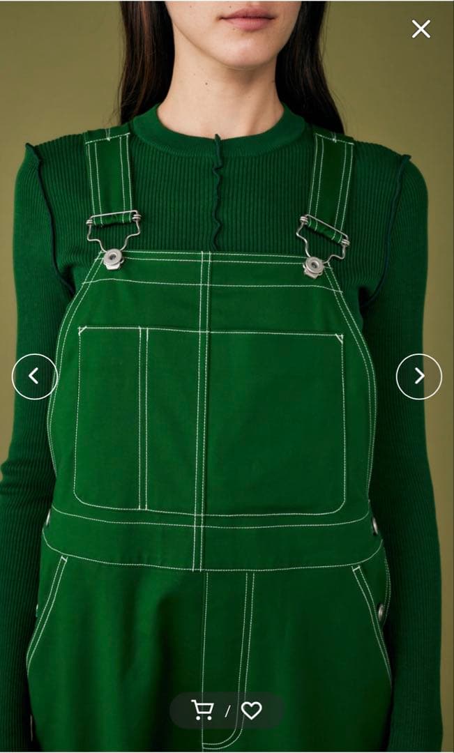 ナゴンスタンスダブルクロスストレッチオーバーオール