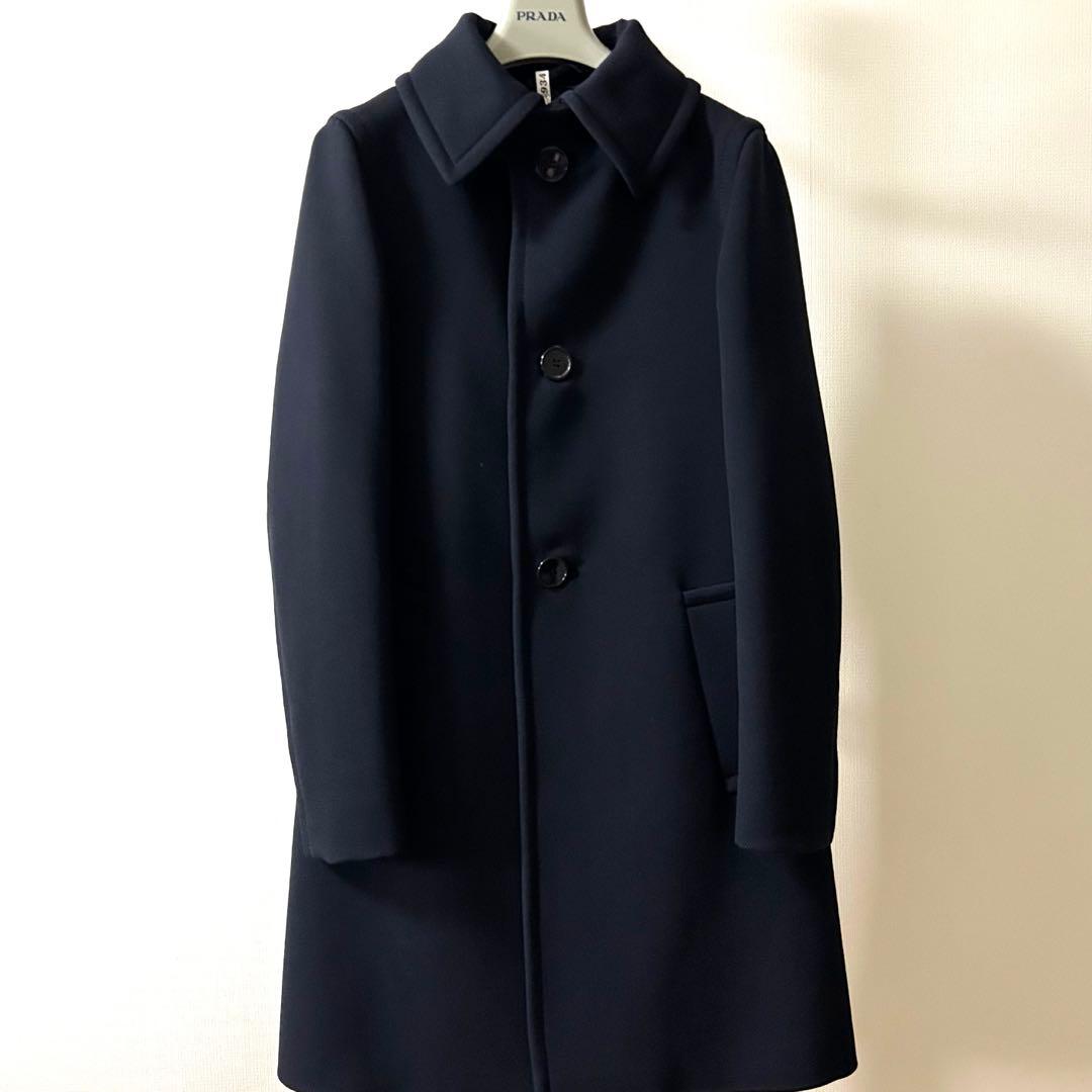 PRADA プラダ コート サイズ46（S〜M） ネイビー イタリア製