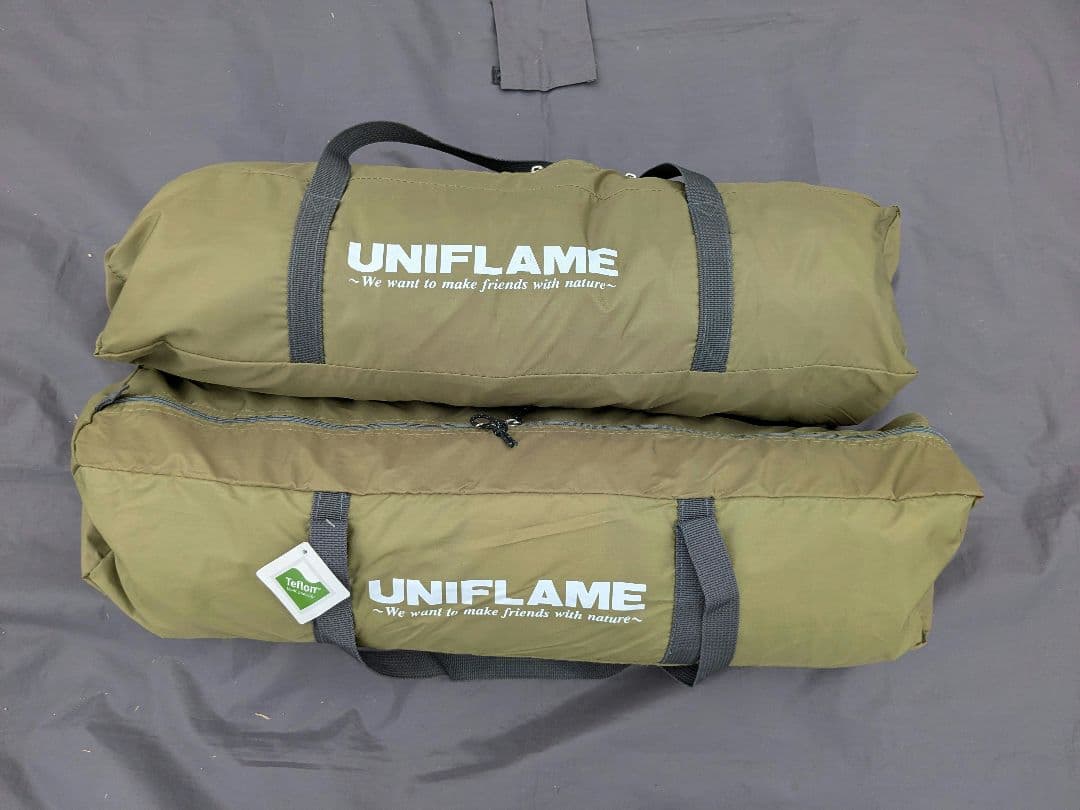 ユニフレーム　REVOタープsolo+REVOウォール　ポール付き　限定カラー