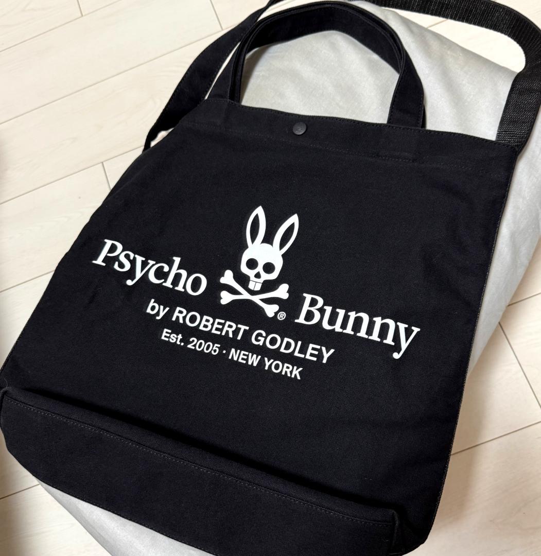 完売 極美品 サイコバニー ベーシックロゴ 2way キャンバスバッグ