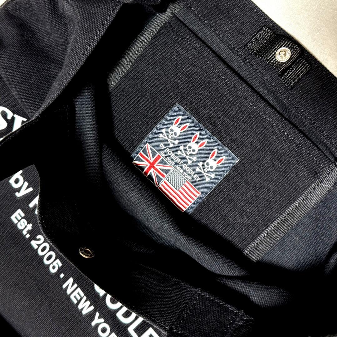 完売 極美品 サイコバニー ベーシックロゴ 2way キャンバスバッグ