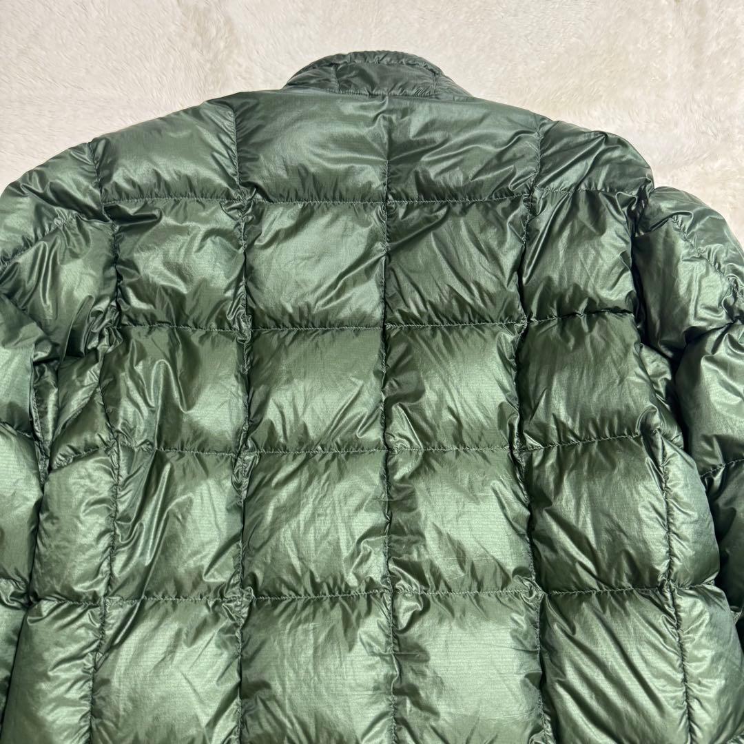 美品モンベル800FPスペリオダウン ジャケットMen´sXL緑キルティング