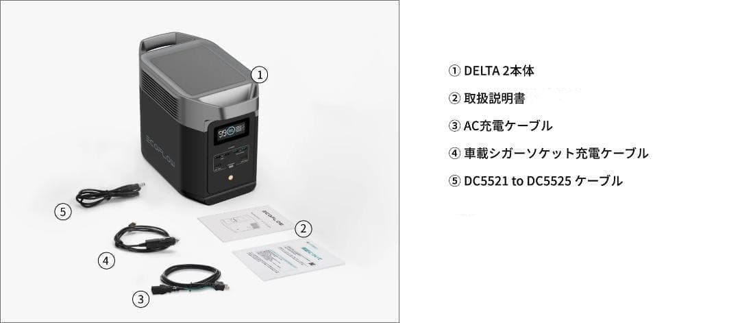 S*a様 【公式認定整備済品】EcoFlow DELTA 2 ポータブル電源　保