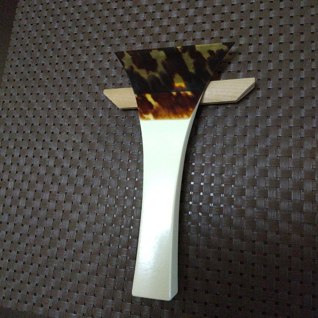 美品 三味線バチと花柄ケース べっこう