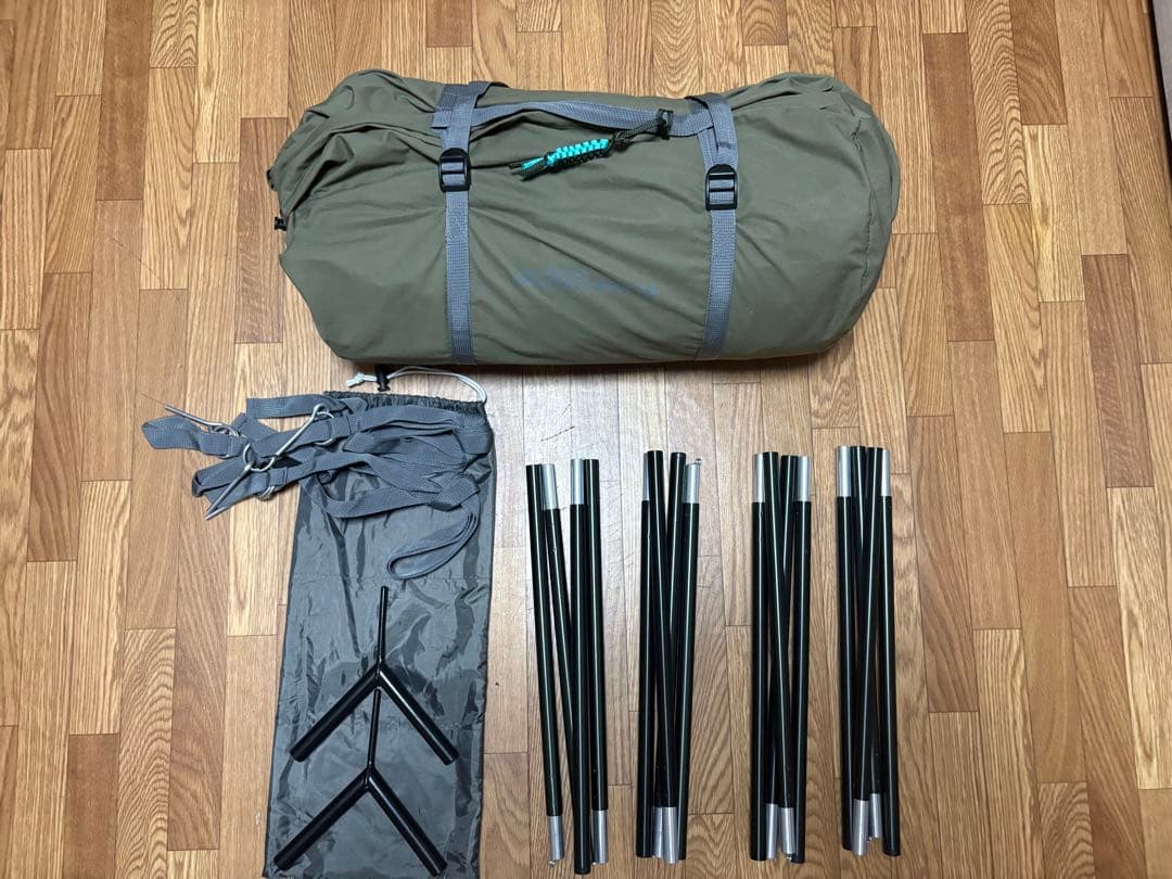 バンドック　ソロベース　＆二股ポール＆テンマクデザイン 炎幕の前幕