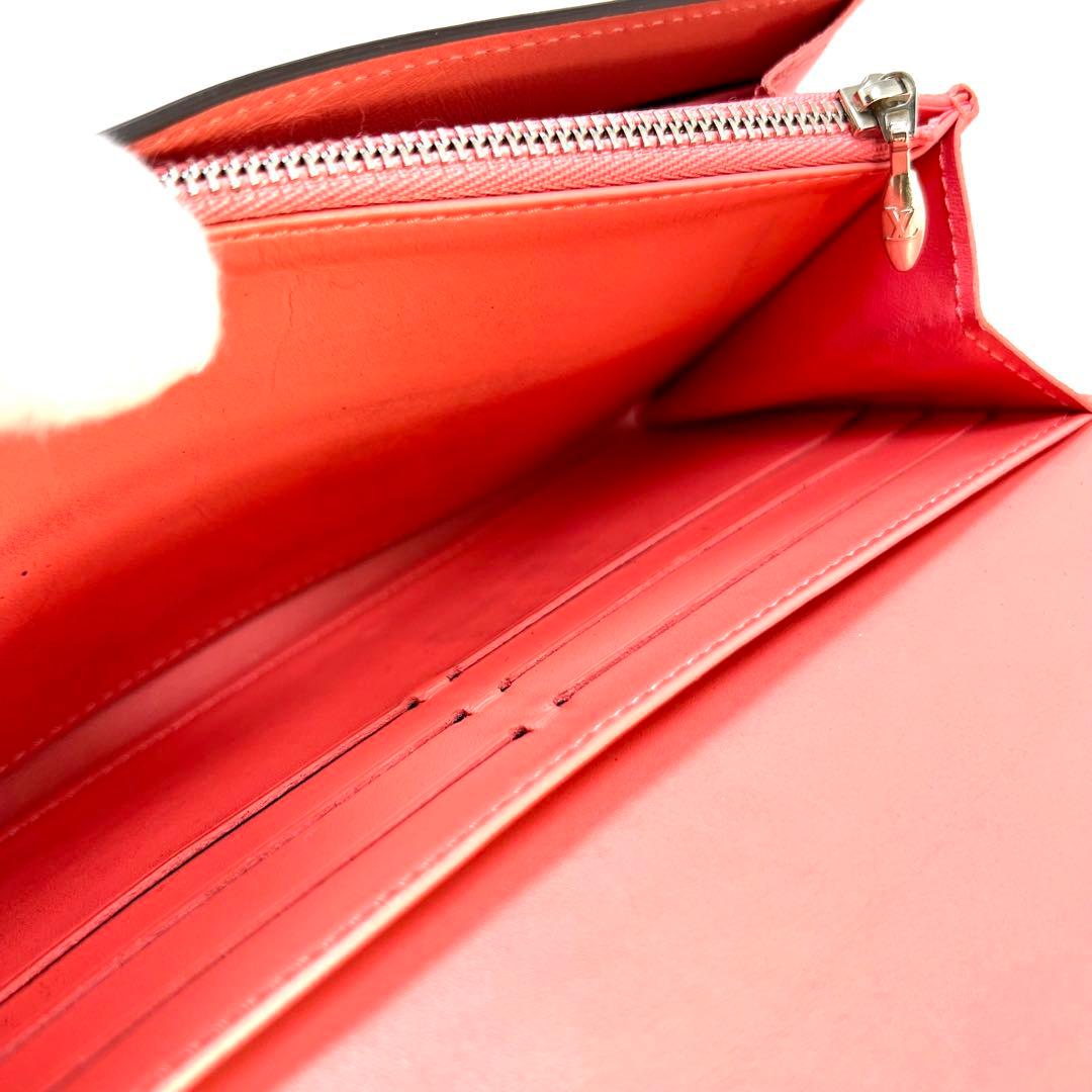 ルイヴィトン ヴェルニ ポルトフォイユ ルイーズ M61581 コーラル