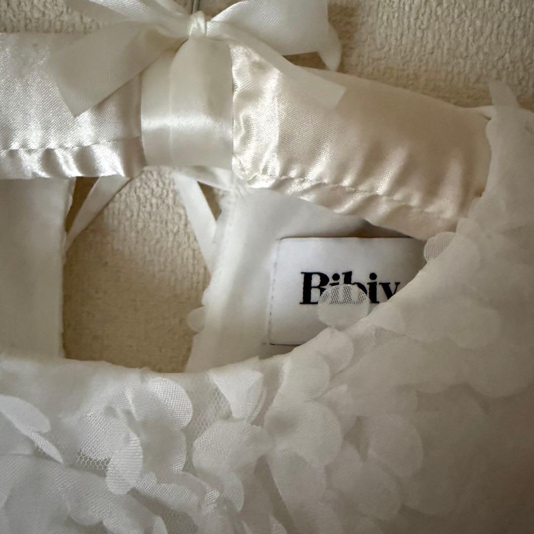 Bibiy ビビィ 白 ワンピース FLORENCE MINI DRESS