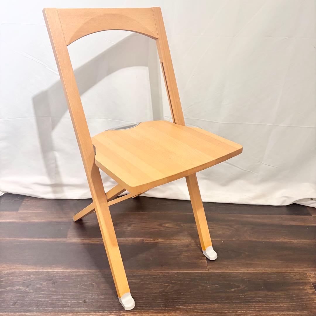 ksy0422★Olivia カリガリス　折りたたみチェア ライトブラウン