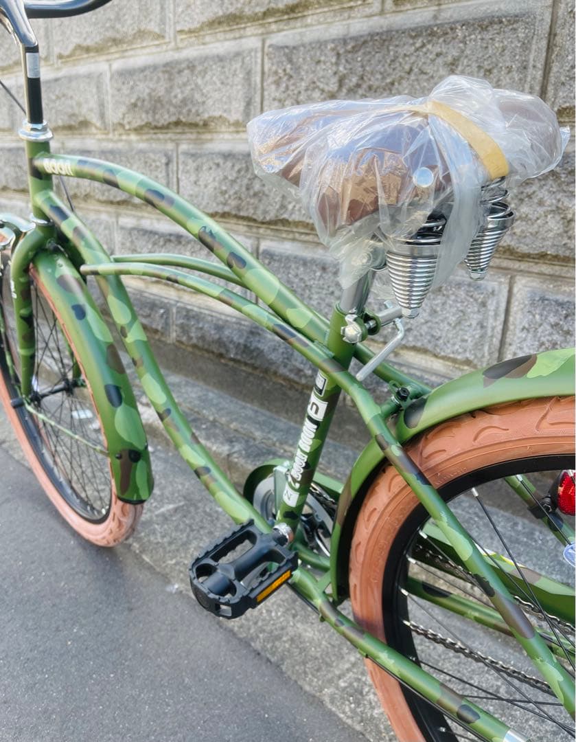 【新車】 ビーチクルーザー BOON 迷彩 26インチ 大阪