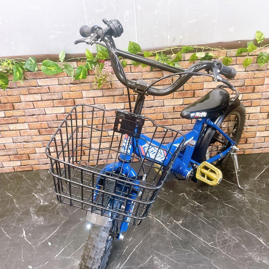 11】子供用自転車 子供車 PARTENZA ブルー 16インチ シングル