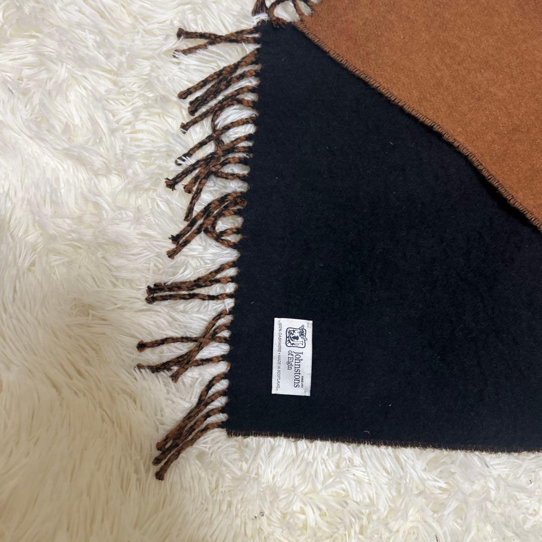 【美品】JOHNSTONS of Elgin cashmere100% マフラー