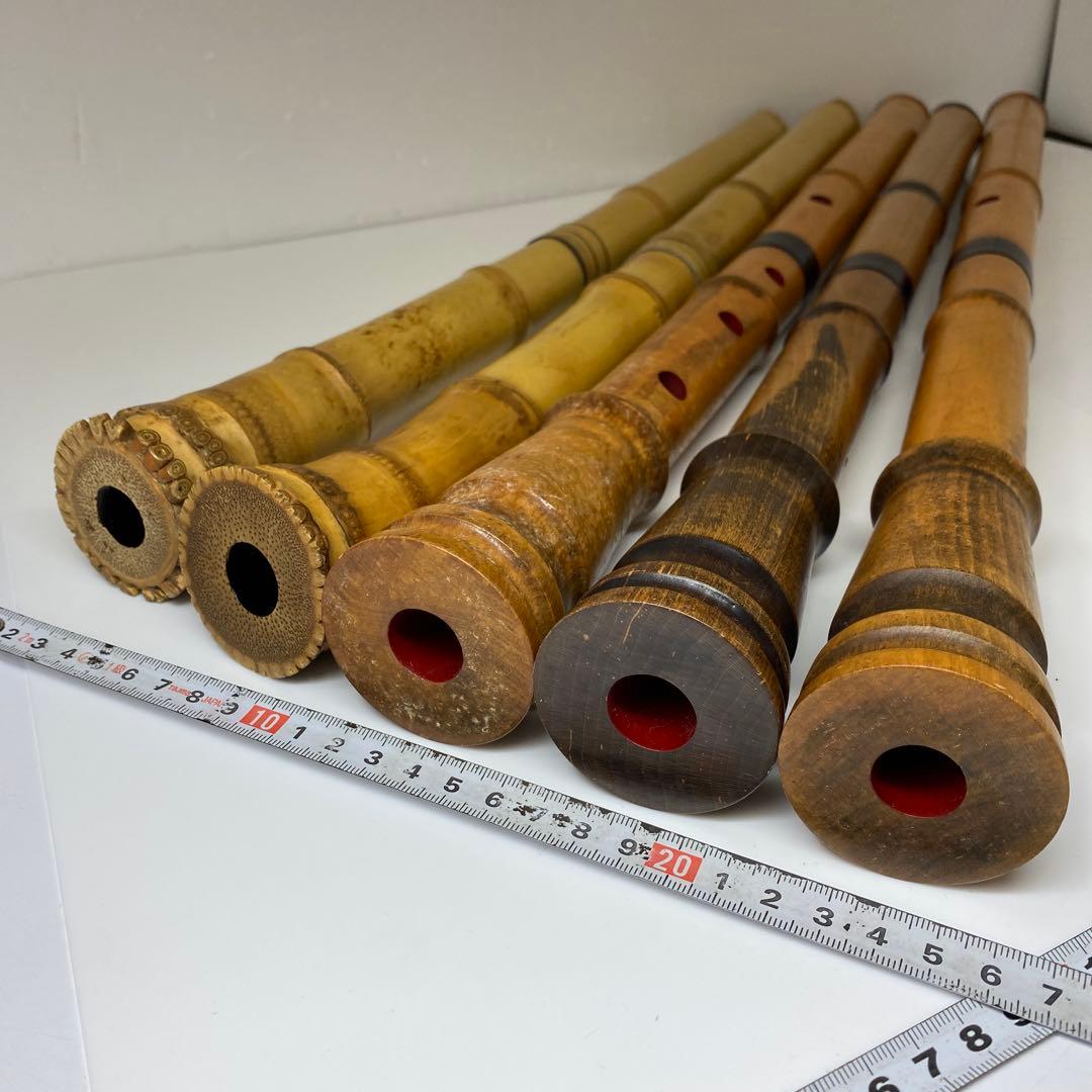 銀三線 尺八等 5本 共箱 トヒサル 東な7-0319①