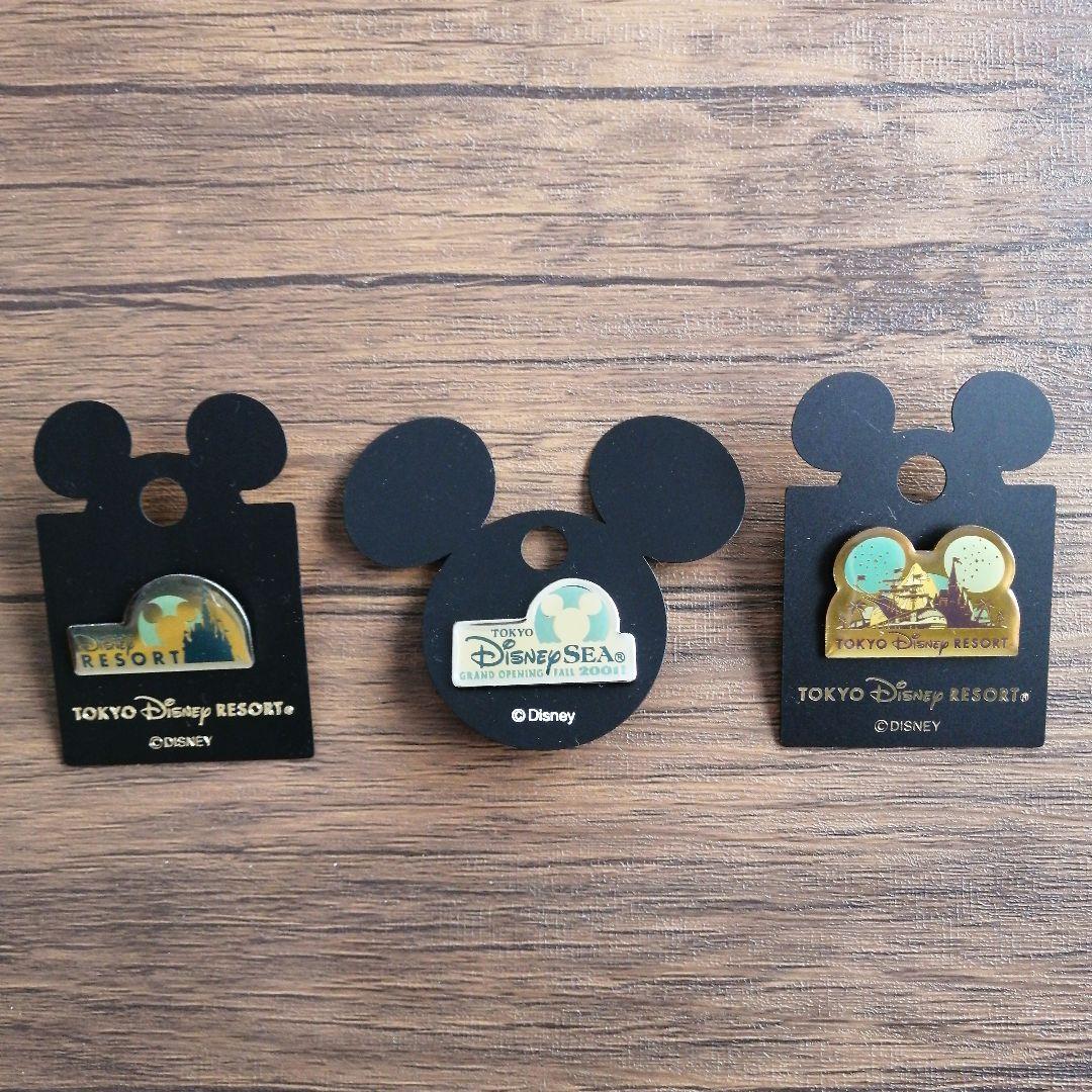 東京ディズニーリゾート ディズニーシー ロゴ ピンバッジ3点セット