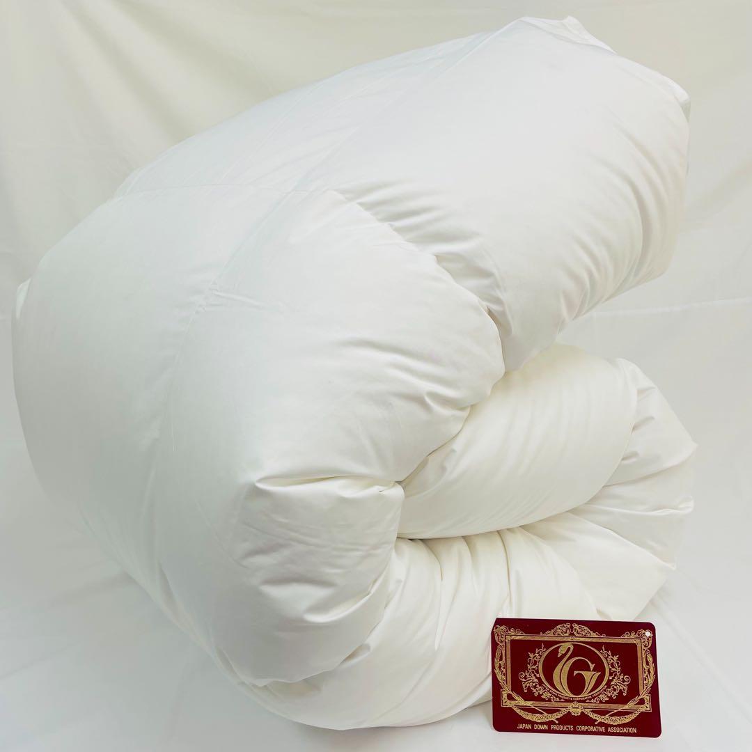 羽毛布団 シングル ホワイトダック90%　日本製　エクセルゴールド