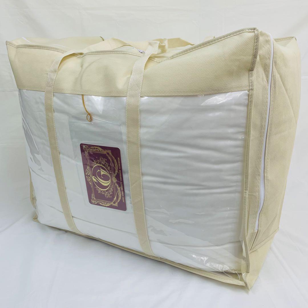 羽毛布団 シングル ホワイトダック90%　日本製　エクセルゴールド