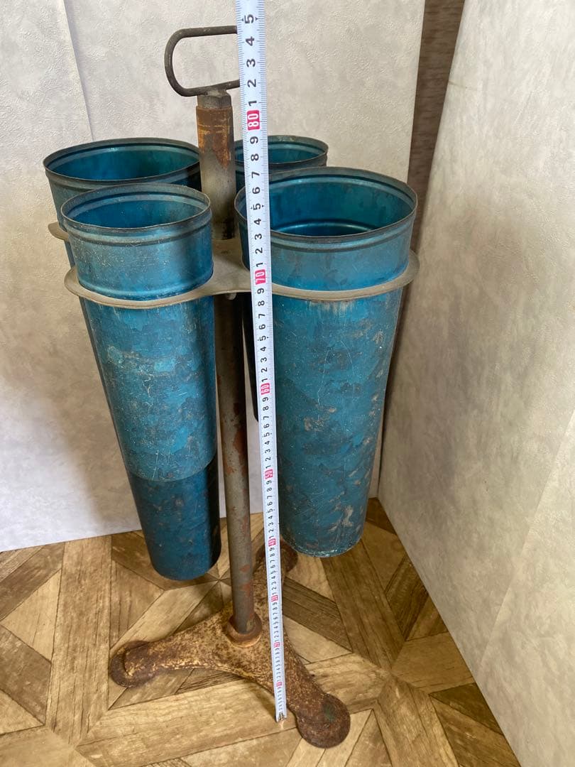 アイアン製フラワースタンド　レトロ　造花　花瓶　フラワーべース　ヴィンテージ