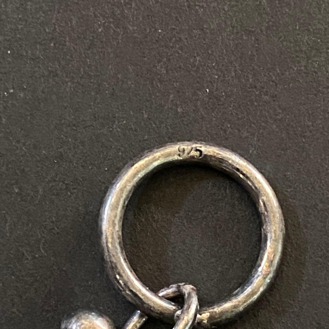 ヴィンテージ メキシコ シルバー パール DNA リンク ブレスレット いぶし銀