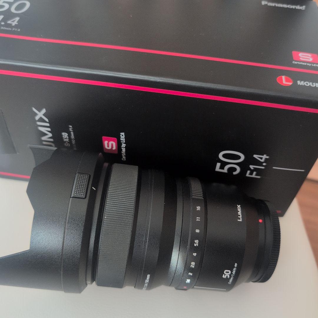 LUMIX S-X50 50mm F1.4レンズ ケース・箱付き