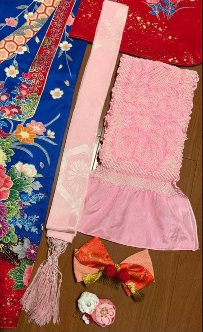 七五三★四つ身着物 祝い着フルセット★おまけで四つ身着物もうI枚付き