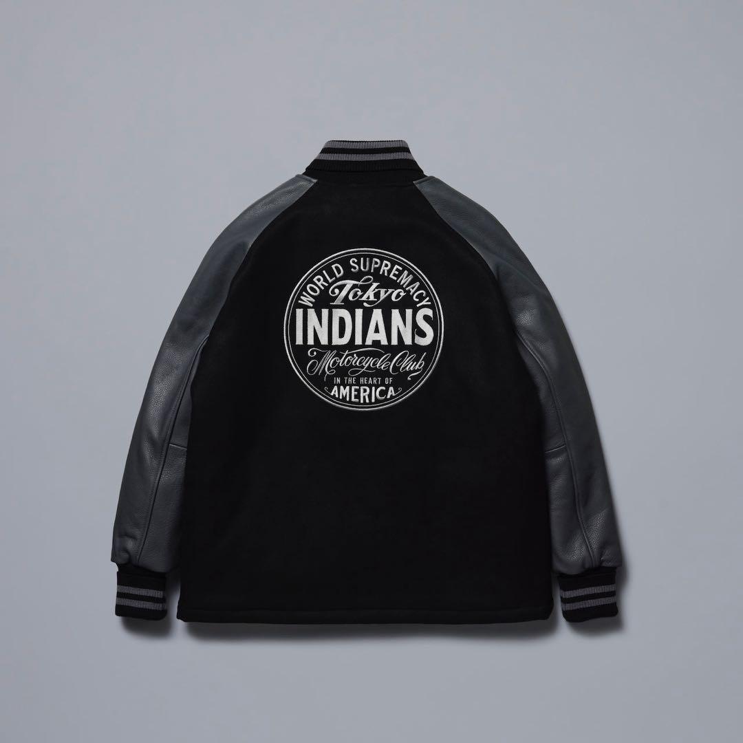 ジャケット・アウター timc inc Tokyo Indians leather varsity M
