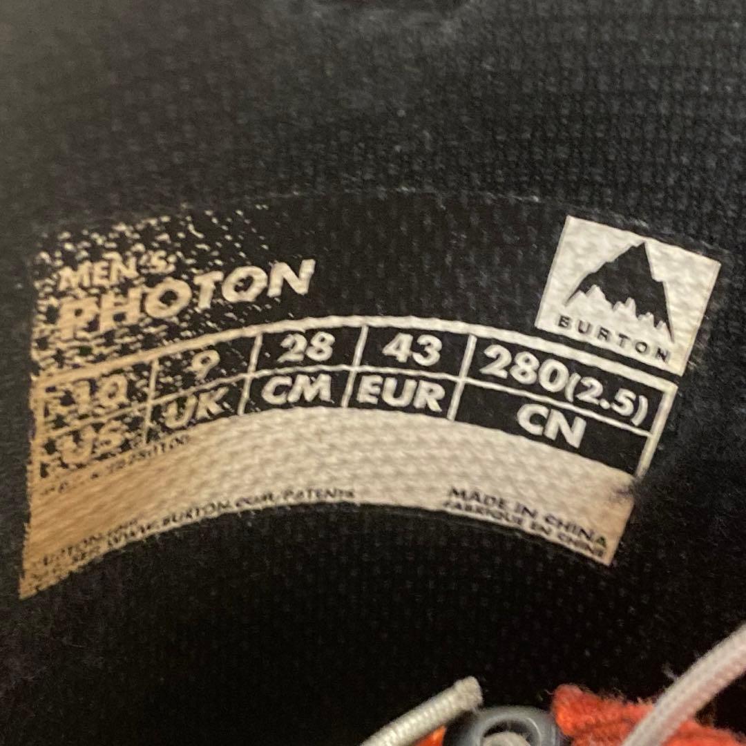 【即日発送_送料無料】BURTON スノボブーツ　PHOTON 28.0cm