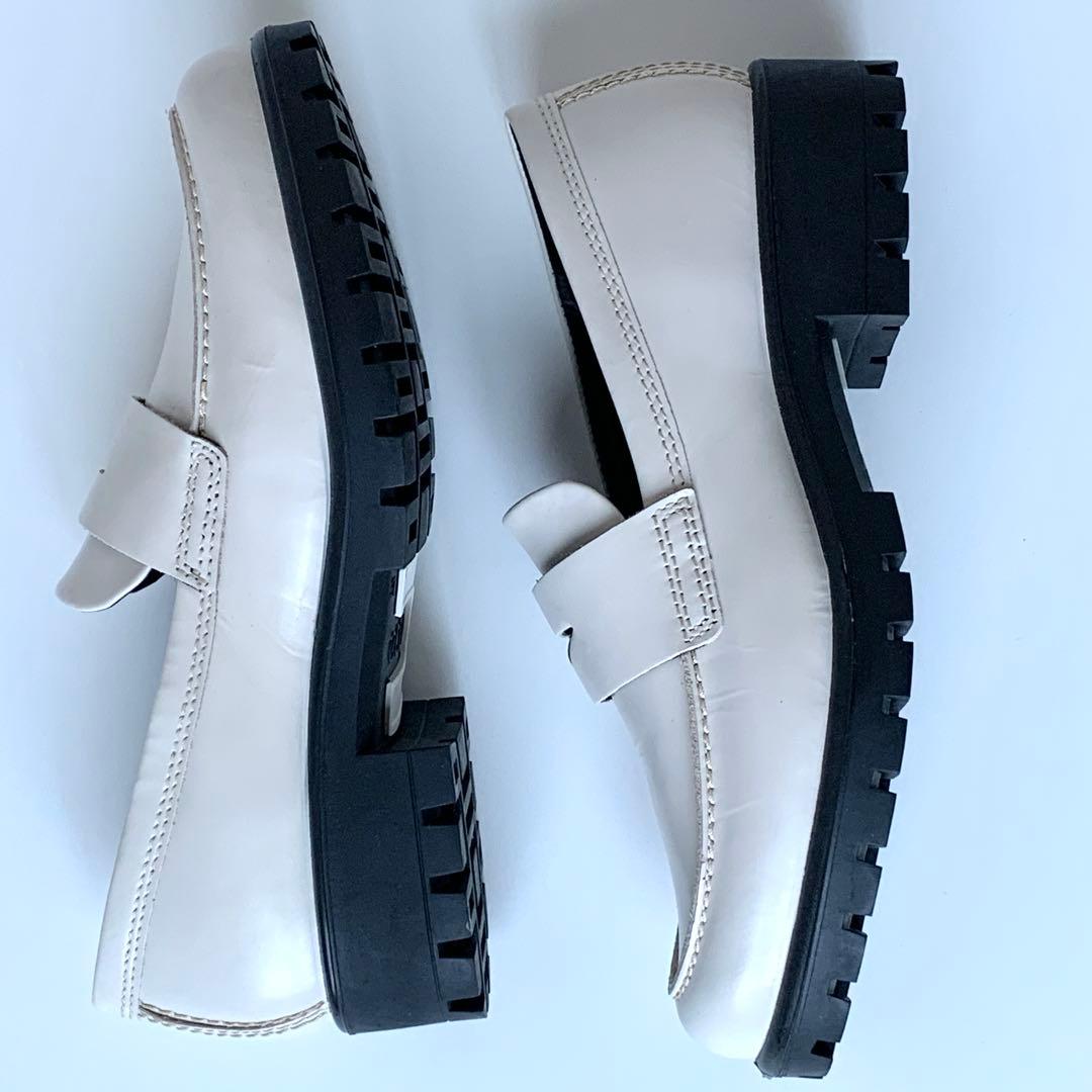 eccoエコーモッドトレイTRAYTECH 厚底ローファー37 23.5㎝極美品