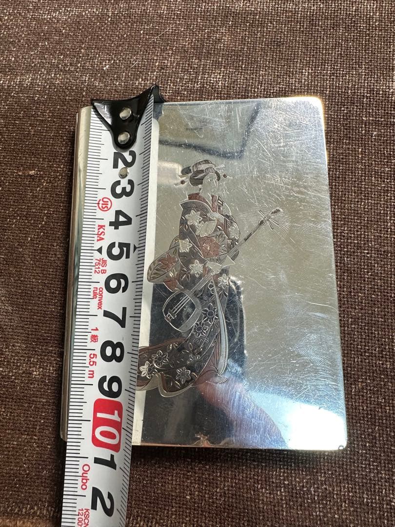 純銀950刻印　煙草入れ　シガレットケース　金工　骨董古美術