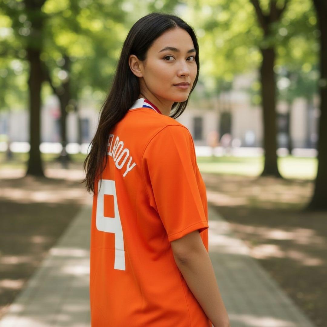 Used】サッカーユニフォーム Nike オランダ代表 08/09 Sオレンジ