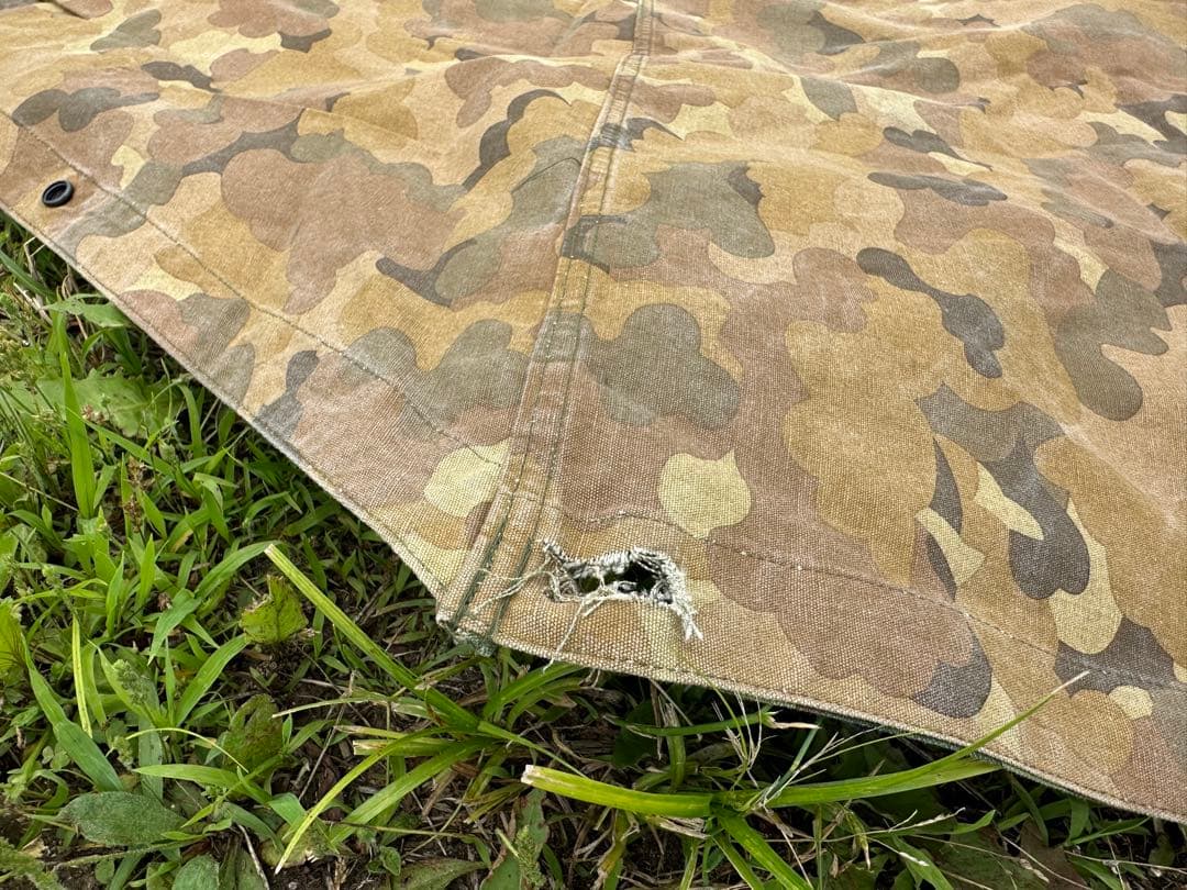 軍幕 リバーシブル USMC アメリカ軍 ミッチェルパターン パップテント 2枚