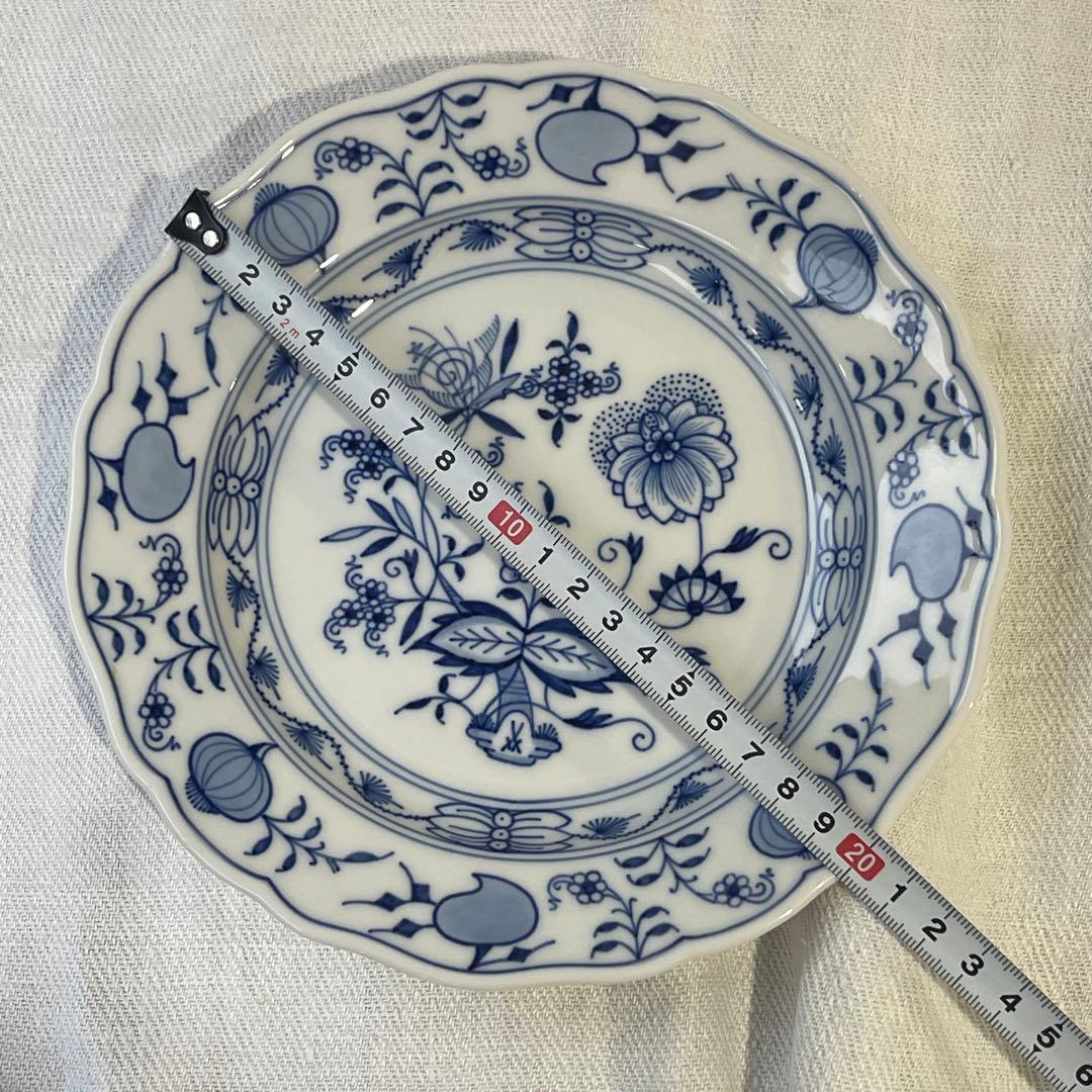 マイセン　Meissen ブルーオニオン　20cm プレート　デザート皿