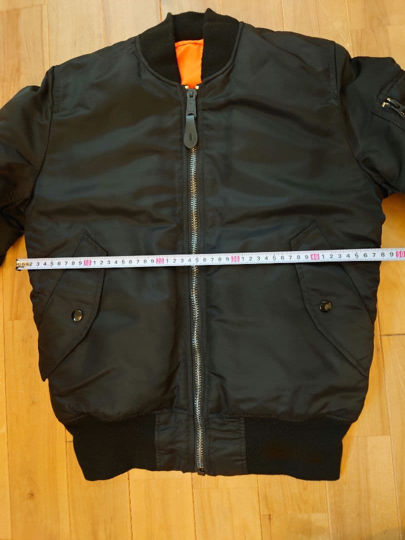 ALPHA(アルファ) MA-1 フライトジャケット ブラック　S