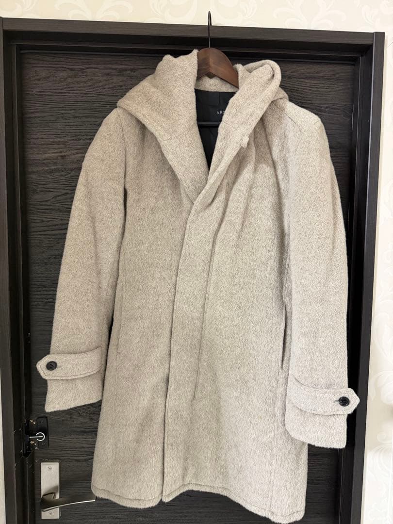 定価13.5万　アルパカシャギーラップコート ジュンハシモト