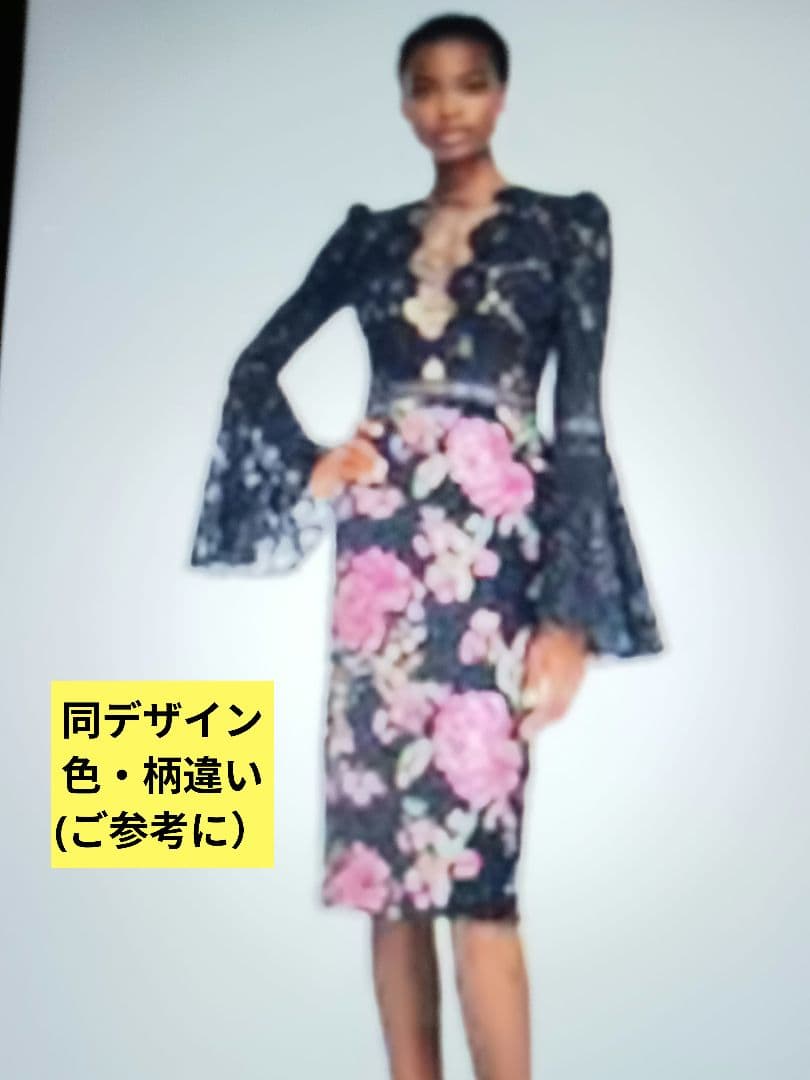 乙*様 極上品【タダシジョージの黒長袖ワンピース】希少6号(4号）芸能人多数愛用