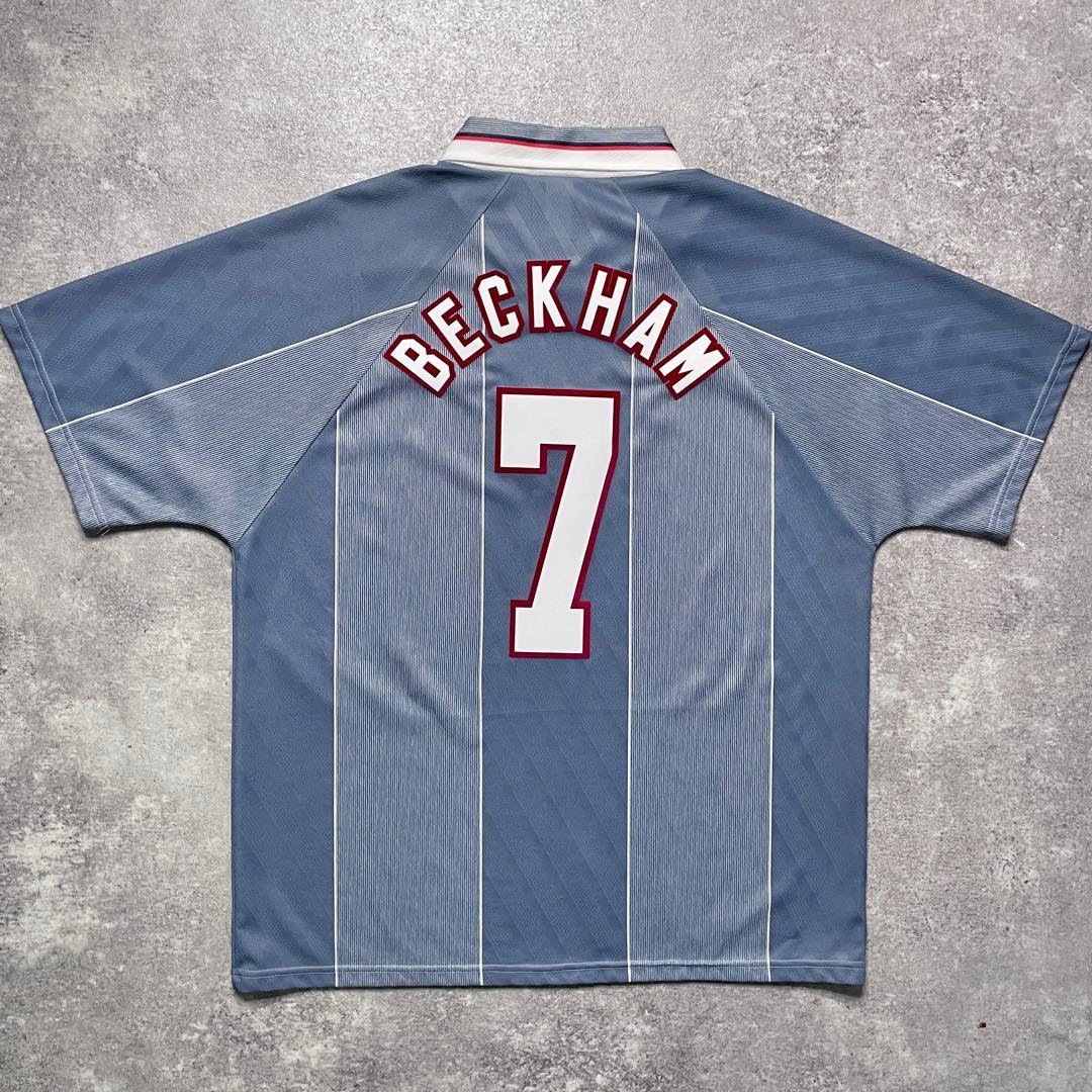 正規品95-97 Umbro England away BECKHAM #7】