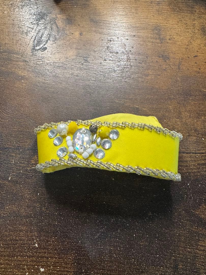 【Emanzaki】ベリーダンス　イマンザキ衣装　ブラ　スカート　イエロー