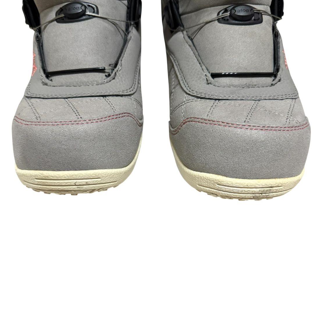 【swivel】美品　スノーボードブーツ 23.5 ダイヤルタイプ　グレー