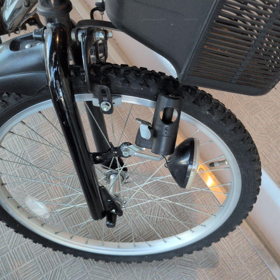 【引き取り限定】子供用自転車 ブラック　小学生　鍵1本　変速ギア6段階