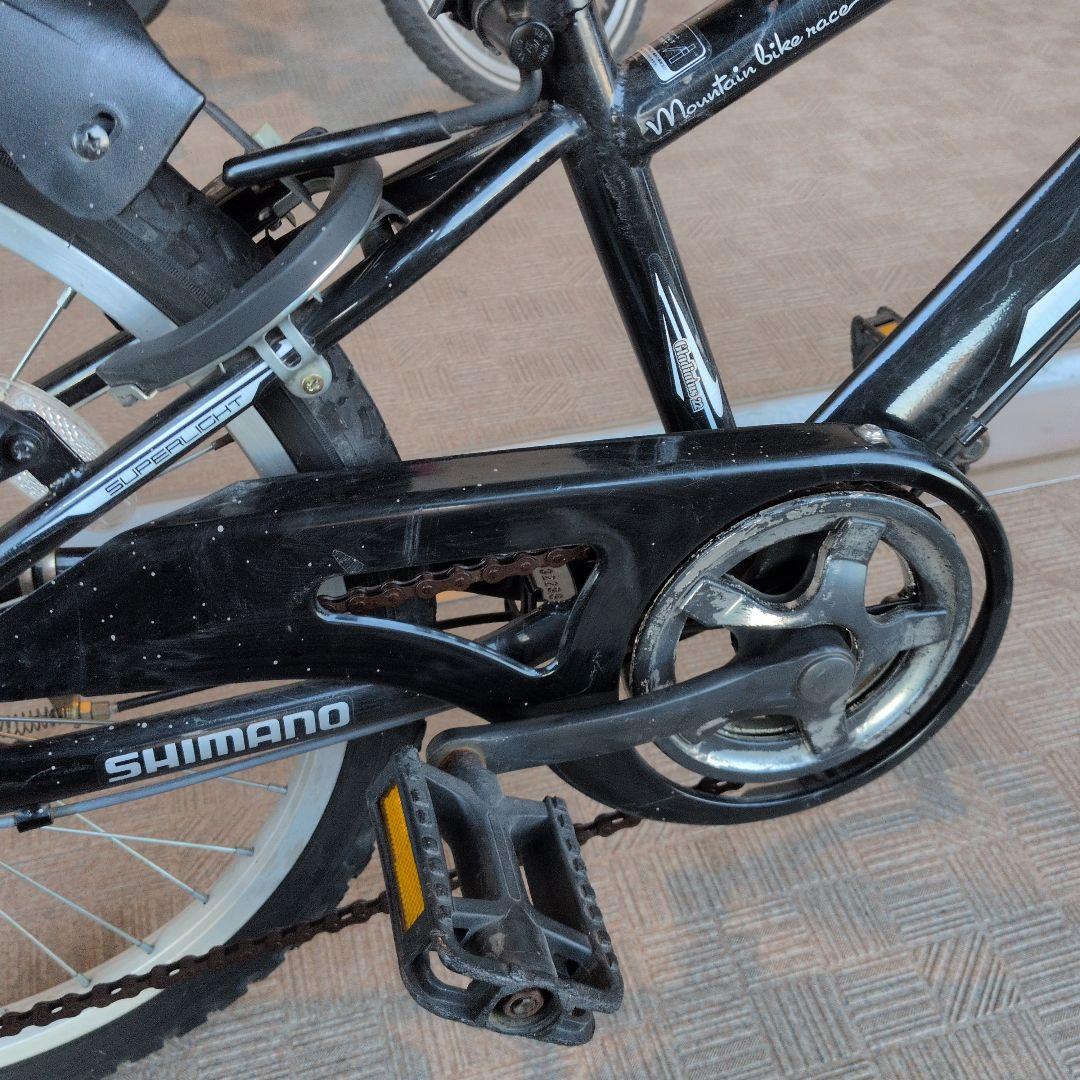 【引き取り限定】子供用自転車 ブラック　小学生　鍵1本　変速ギア6段階