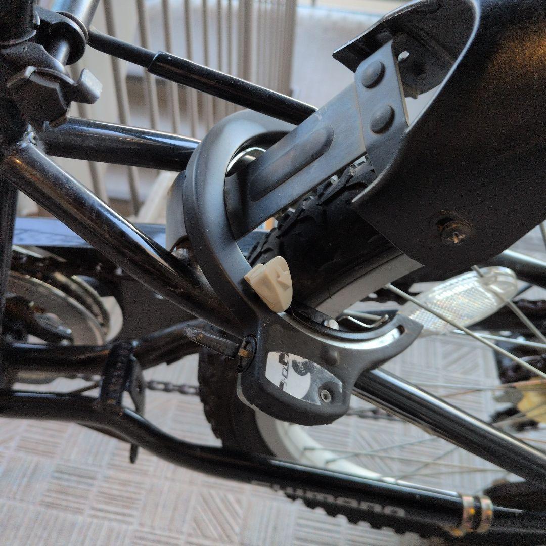 【引き取り限定】子供用自転車 ブラック　小学生　鍵1本　変速ギア6段階