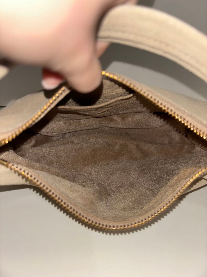 ch!iii bag スエードワンショルダーバッグ 美品　ベージュ　牛革