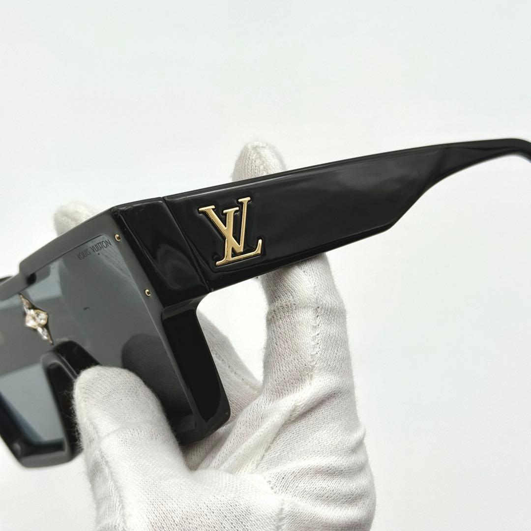 美品 ルイヴィトン サングラス サイクロン ビジュー LV Z1578E 93L