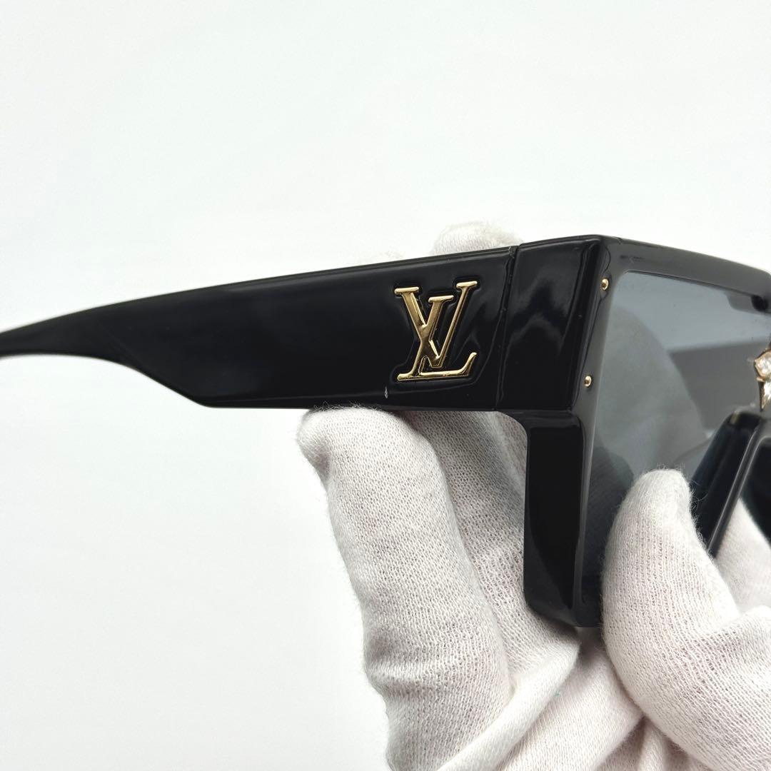 美品 ルイヴィトン サングラス サイクロン ビジュー LV Z1578E 93L