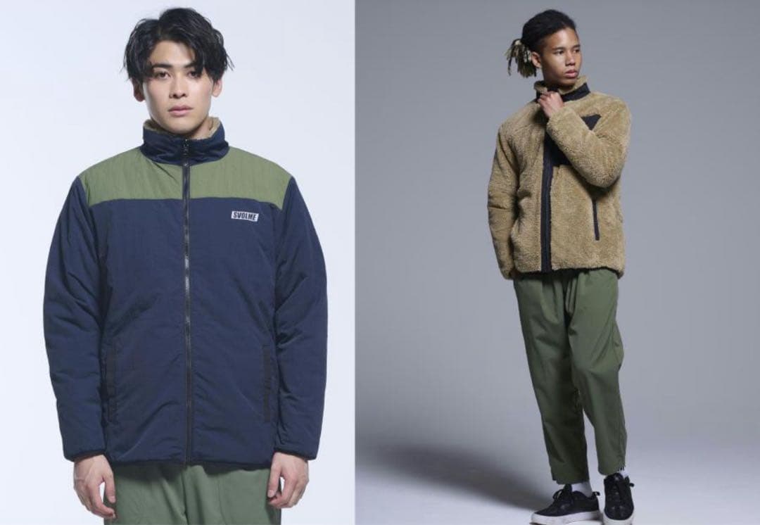 w*m様 SVOLME 中綿ボアリバーシブルジャケット　L 防寒　防風