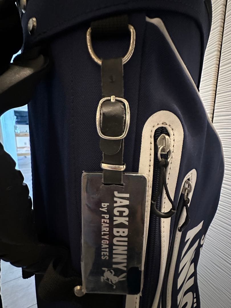 美品　JACK BUNNY スタンドバッグ ネイビー