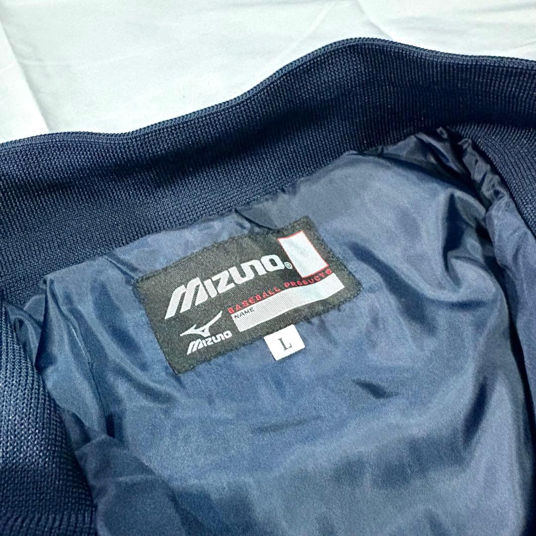 Mizuno オリックス・バファローズ 中綿ジャケット L ネイビー 刺繍ロゴ